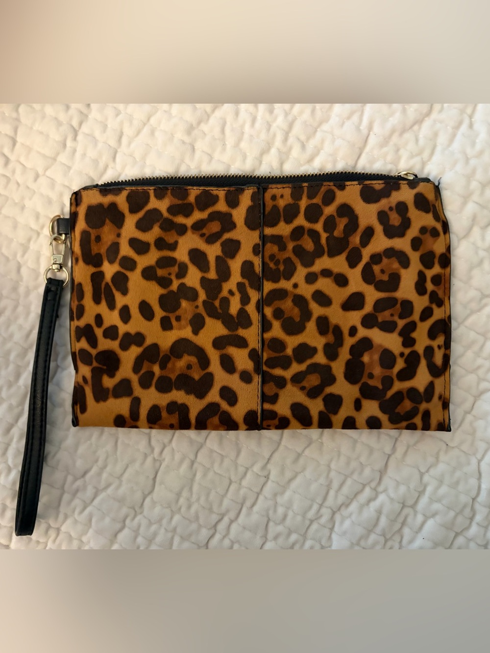 INC Leopard Print Wristlet Clutch - Brown & Black